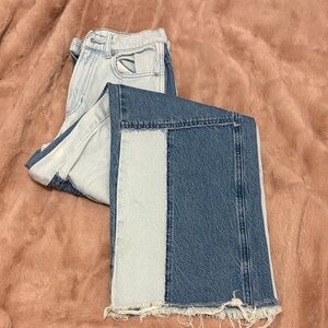 PacSun Two-Tone Flare Jeans